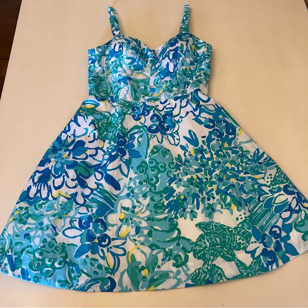 Lilly Pulitzer Rosemarie & Willow Fit And Flare Dress Lined Women’s Size 2 $178 - Picture 5 of 13